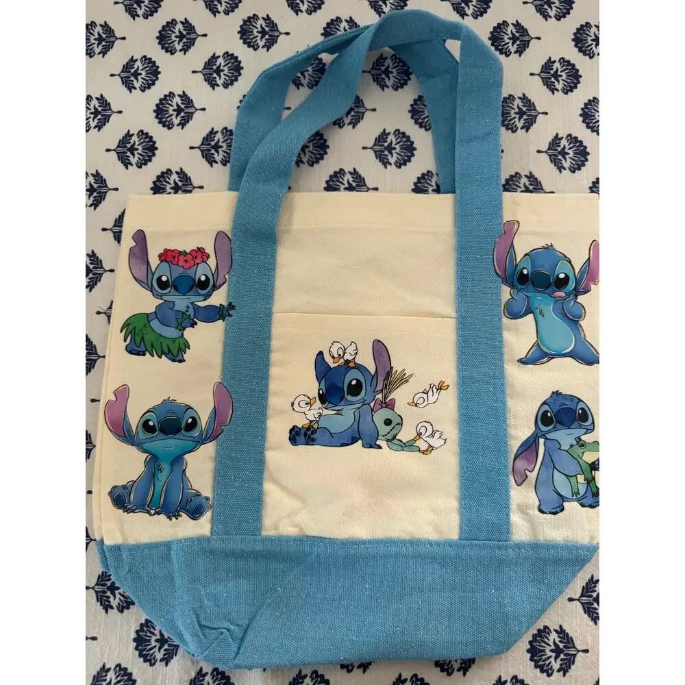 Disney Stitch Blue Custom Made Mini Tote
